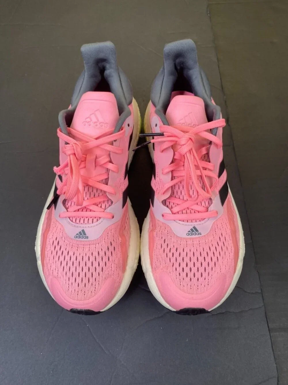 Adidas Solar Boost 3 Woman;s Size 9.5 Black /PinkAthletic Running Shoes Sneakers